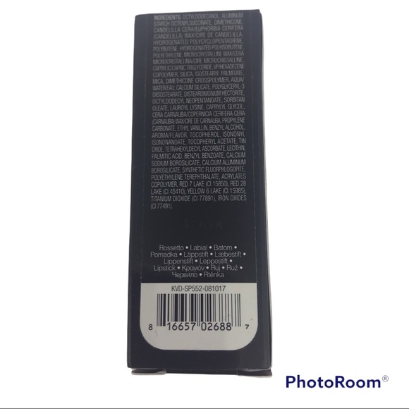 OUTLAW KVD KAT VON D STUDDED KISS CREME LIPSTICK NEW BOX glam goth gothic - Picture 5 of 8